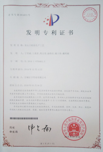 公司專利證書